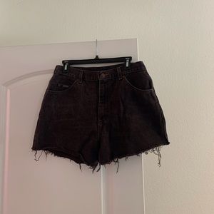High Waisted Denim Shorts